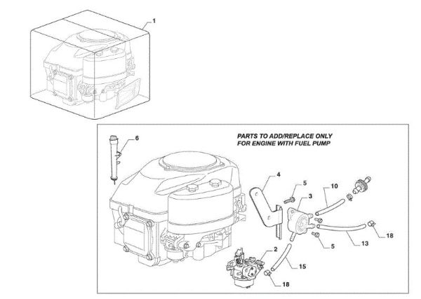 Motor GLX 14-84G Tractor