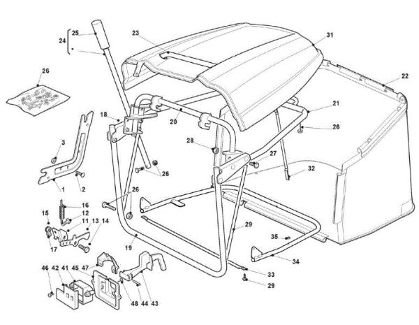 Recogedor de hierba GLX 22-102 H2 Tractor