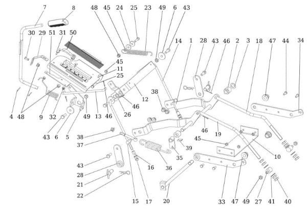 Regulacion plato de corte OM 106/24 KH (K2400AVD V-Twin) 4X4 Cat. 2023 Tractor
