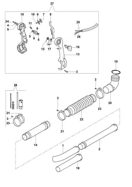 Tubo BV 162 Sopladora