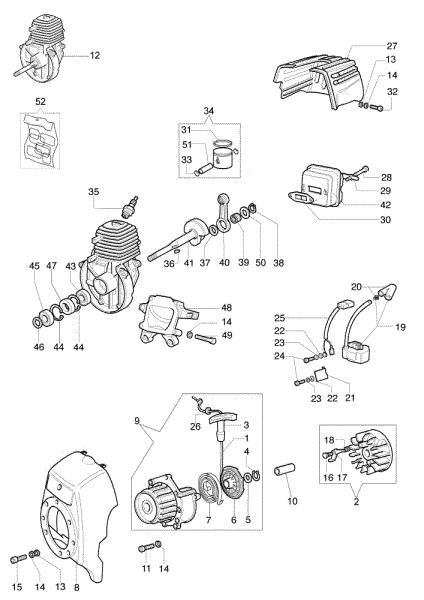 Motor SPARTA 26 TR Desbrozadora
