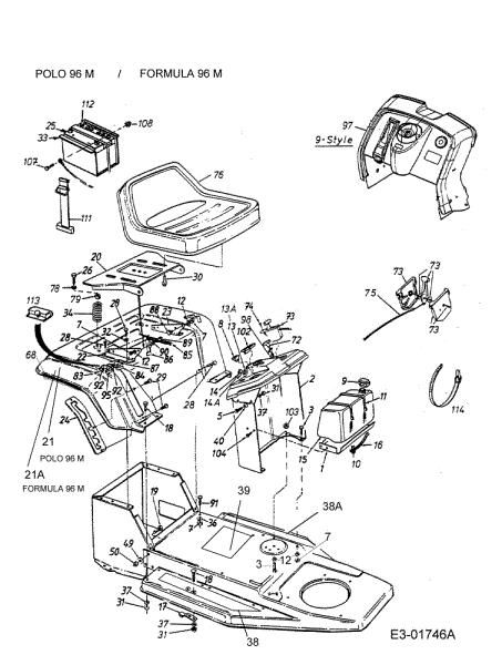 Soporte asiento POLO 96 M Tractor