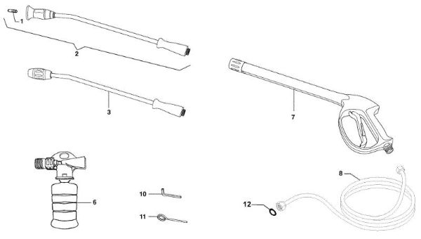 Accesorios PW 170 C Hidrolimpiadora