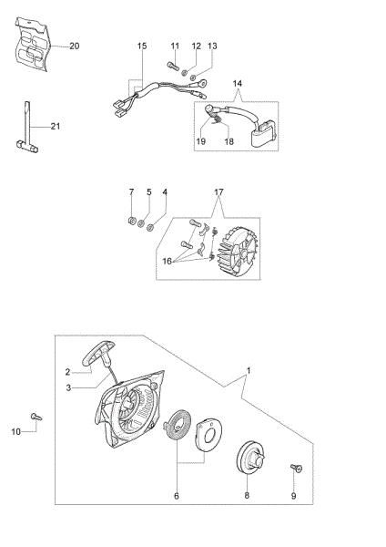 Arranque completo 941 C Motosierra