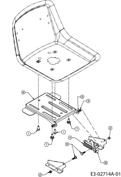 Asiento (1/2) POLO 108/17 H Tractor