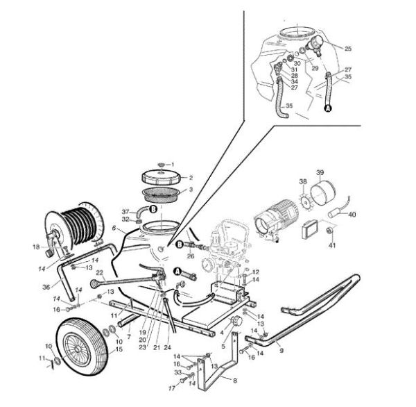 Tanque SC 150 E Carro pulverizador