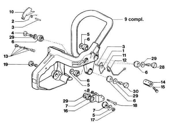 Empunadura 350AF Super Motosierra