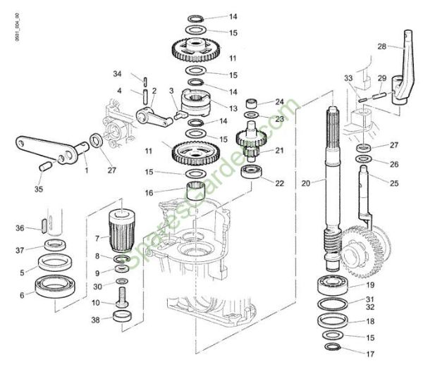 Gears (Gearbox) 112 (EN 709) Rotary tiller