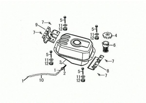 Tanque NTS 65 (K1100 H) Desbrozadoras de ruedas
