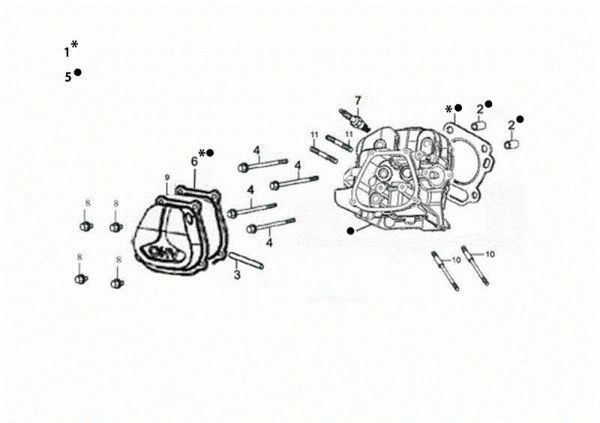 Culata MOTORE K1100 H (EURO5) Motor