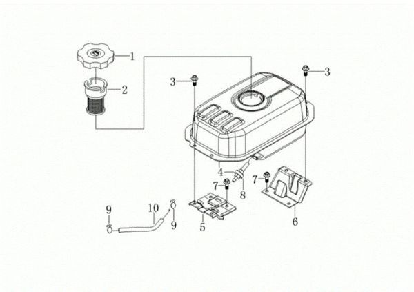 Tanque MOTORE K800 H (EURO 5) Motor K800H(EURO 5)