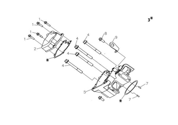 Cabeza cilindro MOTORE K7000 HD - conico e cilindrico / conical and cylindrical Motor